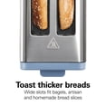 thumbnail image 3 of Hamilton Beach Contemporary 2 Slice Toaster with Wide Slots, Bagel Function, Toast Boost, Auto Shutoff, Steel Blue, 3 of 5