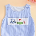 thumbnail image 6 of Rotm Baby Girl Outfits Clothes for Baby Girls' Popover Bodysuit Dress and Headband Set Blue,0-3 Months, 6 of 6