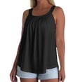 thumbnail image 3 of Stralyhd Women's Tank Tops with Built In Bras Square Neck Racerback Shirts 2026 Summer Fitted Tank Top Casual Sleeveless Tops Black S, 3 of 4