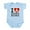 Sky Blue, variant on CafePress - I Love Hong Kong Infant Bodysuit - Baby Light Bodysuit, Size Newborn - 24 Months