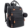 thumbnail image 1 of Bolsa de pañales para bebé/mochila, mochila informal para pañales (negro) TUNC Sencillez, 1 of 5