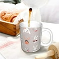thumbnail image 3 of Yiaed Various Rabbits Print Ceramics Coffee,Large Handle Design,Extra Large Tea and Coffee Cup for Office and Home Mugs, 3 of 6