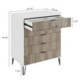 thumbnail image 3 of DUMBO 5-Drawer Tall Dresser from Engineered Wood in Multi-Color, 3 of 7
