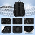 thumbnail image 4 of 32L Large Capacity Mesh Backpack, Breathable Lightweight School Bookbag for Travel Gym, Sturdy Daypack with Padded Straps for Adults, 4 of 10