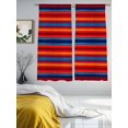 thumbnail image 2 of Colorful Striped Sheer Curtains for Living Room Bedroom Farmhouse Modern Rainbow Lines Art Sheer Curtains 72 Inch Long 2 Panels Set Light Filtering Curtain Window Treatments Drapes for Dining Room, 2 of 6