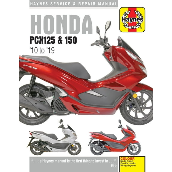 Honda PCX125 & 150 Scooters, 10-19 Haynes Repair Manual ^