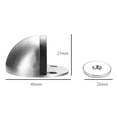 thumbnail image 3 of Tope de puerta sin perforaciones Tope anticolisión de succión de piso de acero inoxidable 304 Tope de puerta magnético fuerte 3 piezas (acero cepillado) JM, 3 of 5