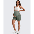 thumbnail image 6 of G4Free Maternity Shorts with Pockets Over The Belly Stretchy 6'' Pregnancy Yoga Pants Athletic Workout, 6 of 8