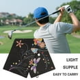 thumbnail image 5 of Yuyamidu Hippie Dragonfly Golf Towel Flowers Cleaning Cloth Accessories to Clean Golf Balls Clubs Golf Gifts for Women, 5 of 7
