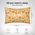 thumbnail image 4 of KLL Cute Pizza In Various Pattern Silk Pillowcase for Hair and Skin Standard Size 20"X 30" Soft Breathable Pillow Covers for Sleeping, 4 of 6
