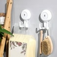 thumbnail image 4 of Uutvmp Heavy Duty Hooks Suction Cup Hooks, Easy to Install No Drilling Removable Wall Hooks Towel Hanger Bathroom Waterproof, White, 4 of 7