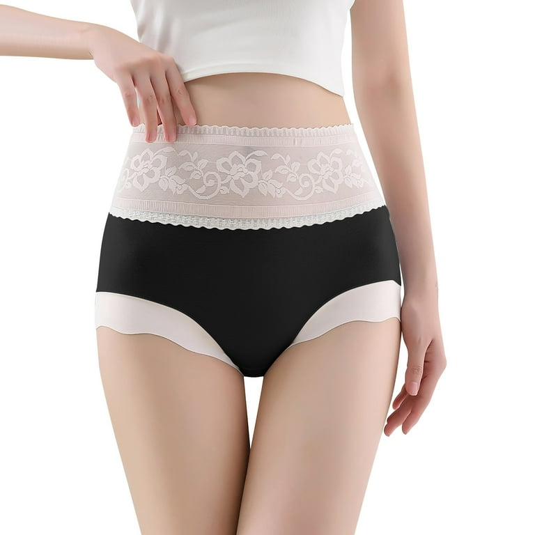 Cotton High-Rise Cheeky Lace Trim Panty  High waisted panties, High waisted,  Plus size outfits with sneakers