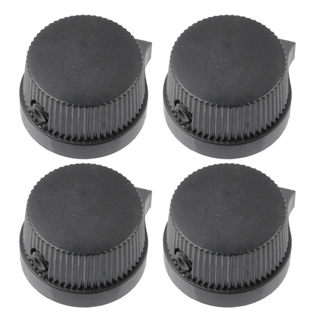 Finest 4 / Pack Boutons de Commande Boutons DIY Noir pour Pédale d'Effets Guitare