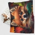 thumbnail image 6 of Naloa Colorful Leaf Chihuahua Dog Blanket, 3 Sizes Cat Blanket for Indoor Cats Large Medium Small Dog Gifts-Large, 6 of 8