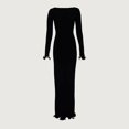 thumbnail image 1 of New Knitted Mini Dress Fungus Contrast Color Slim Sweater Dress Elegant Female Party, 1 of 6
