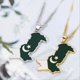 thumbnail image 1 of Gold Pakistan Map Flag Pendant Necklaces Stainless Steel, 1 of 5