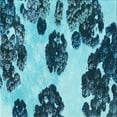 thumbnail image 1 of Ahgly Company Tapis d'Intérieur Lavable en Machine Carré Transitionnel Bleu Geai Bleu, 7 Pieds Carré, 1 of 7