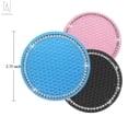 thumbnail image 4 of Gustave Universal Car Cup Coasters Silicone Anti Slip Crystal Rhinestone Car Coaster Vehicle Bling Cup Holder Insert Coaster Car Interior Accessories, Set of 2 (Black), 4 of 8