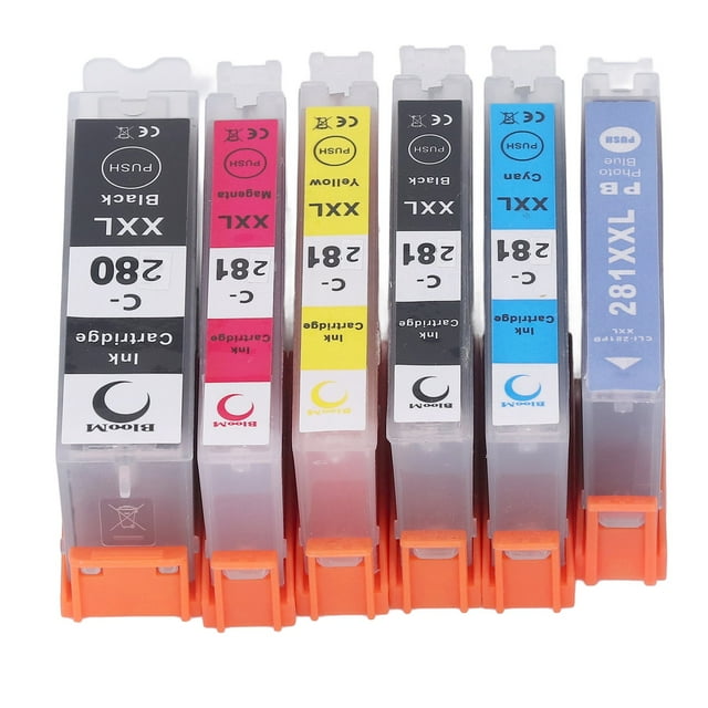 Remplacement d'Encre, 280 à 281 Encres, Sortie Impression Inaltérable Grande Capacité Pack Combo, Remplacement pour, Jet d'Encre