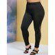 thumbnail image 1 of Tallas grandes cortadas láser leggings Rosegal Pantalones de talla grande, 1 of 5
