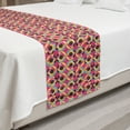 thumbnail image 2 of Geometric Bed Runner, Colorful Abstract Modernistic Funny Pattern with Rounds and Squares, Decorative Accent Bedding Scarf for Hotels Homes and Guestrooms, Queen, Pastel Pink Multicolor, by Ambesonne, 2 of 2