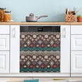 thumbnail image 5 of Magnetic Dishwasher Stickers Mexican Aztec Kitchen Dishwasher Cover Sticker, Panel Decal Home Decor Cabinet Appliances Stickers, 23"x 26", 5 of 6