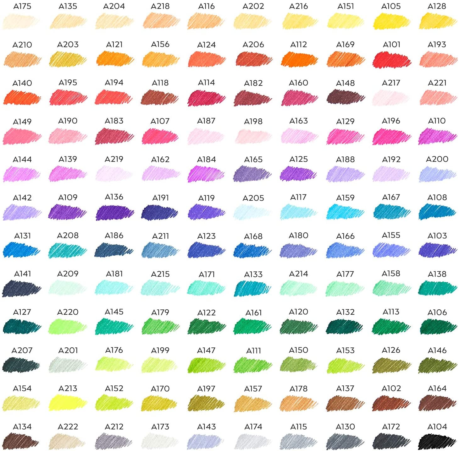Arteza Fine Point Acrylic Paint Markers Swatch Sheet - Instant Digital  Download file