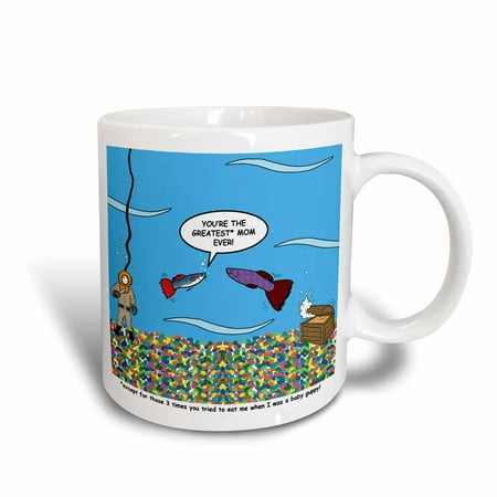 3d Rose 3drose Mothers Day Guppy Love, Ceramic Mug, 15 - ounce