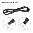 thumbnail image 4 of Unique Bargains 2 Pcs 8 Pin 3.28ft 100cm Backup Camera Extension Cable Dash Camera Cord Wires Car Rear View Camera, 4 of 6