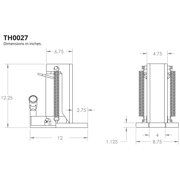 TEMCo TH0027 Hydraulic Container/Machine Toe Jack (15 Ton - 30 Ton) Lift Capacity