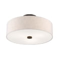thumbnail image 4 of Livex Lighting Meridian 7.5" 3-Light Metal Ceiling Mount in English Bronze, 4 of 13