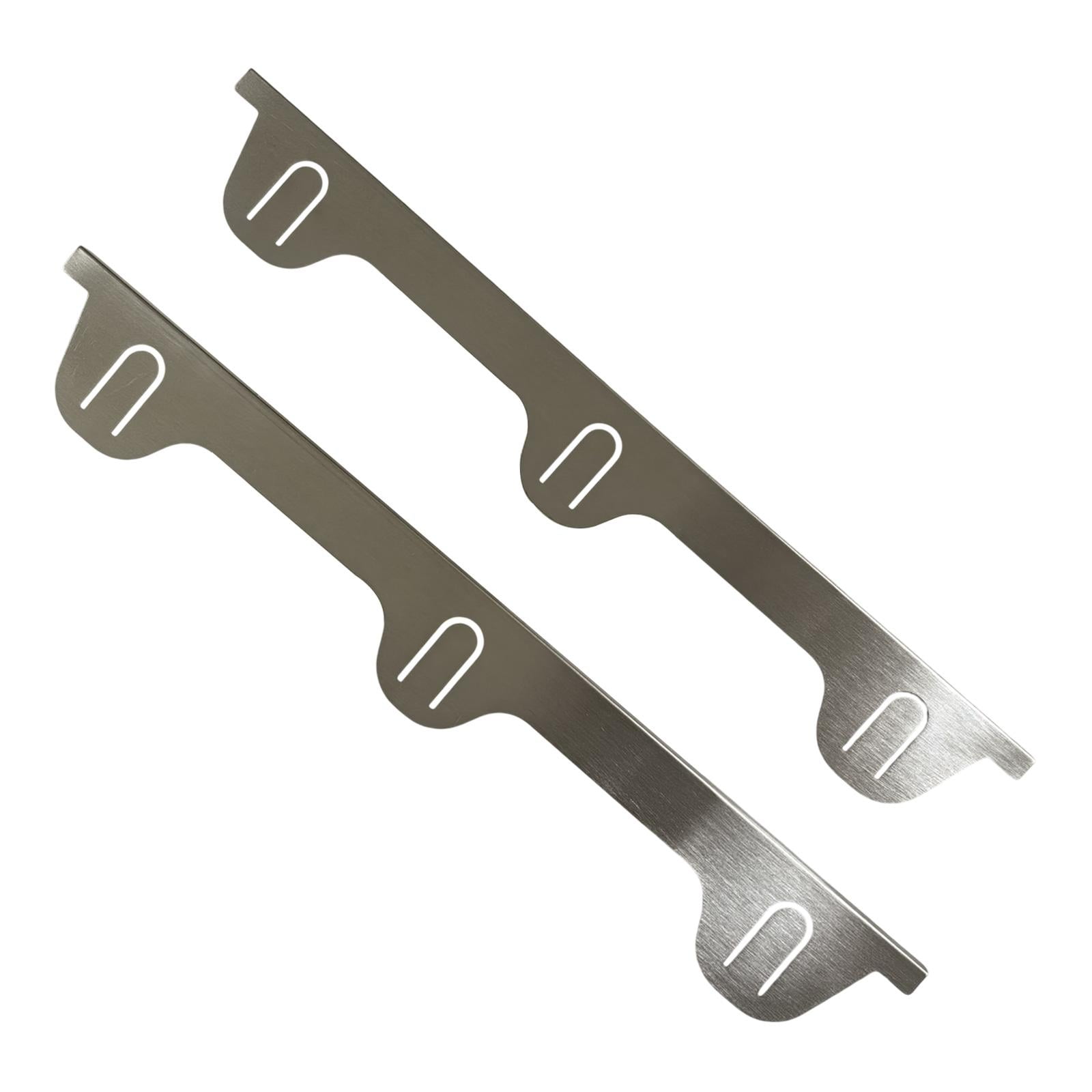 Fiocias 2 Pieces Stainless Steel Stove Gap Covers Kitchen Tool Side Guards Between Stove argent