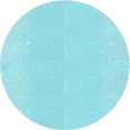 thumbnail image 1 of Ahgly Company Machine Washable Indoor Round Transitional Blue Diamond Blue Area Rugs, 6' Round, 1 of 7