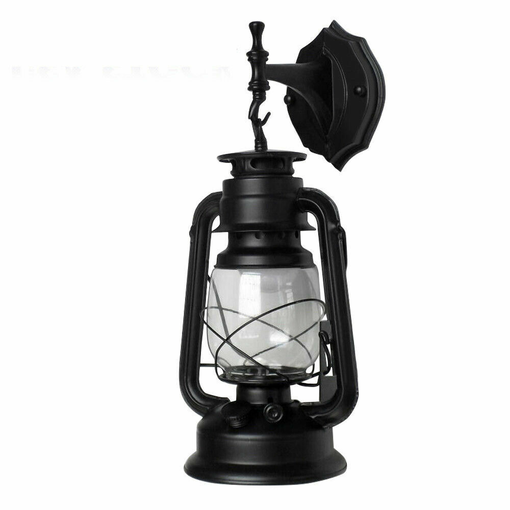 Retro Vintage Rustic Lantern Lamp Exterior Wall Sconce Light E27 Fixture for entrances, gates, front doors