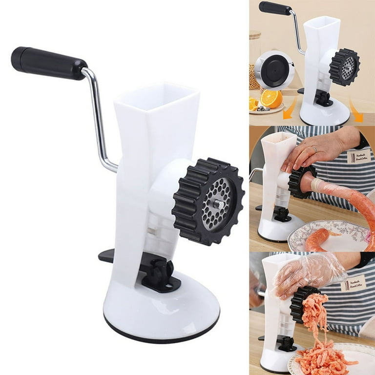 Trumoontree Manual Stainless Steel Meat Grinder Meat Mincer Sausage Stuffer  Filler Handheld Meat Ginding Machine