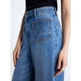 thumbnail image 4 of Free Assembly Women's High Rise Patch Pocket Cuffed Jeans, 26" Inseam, Sizes 0-18, 4 of 5