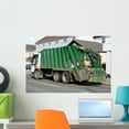 thumbnail image 1 of Green Rubbish Truck with Wall Mural by Wallmonkeys Peel and Stick Graphic (24 in W x 16 in H) WM41207, 1 of 4
