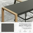 thumbnail image 4 of Sophia & William Patio Outdoor Bar Height Table Wood-grain Table Furniture, 4 of 6