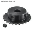 thumbnail image 3 of Unique Bargains 25 Teeth Sprocket 1/4' Pitch, 10mm Bore Carbon Steel, Keyway with 2 Set Screws, 3 of 6