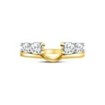 thumbnail image 3 of 14kt Yellow Gold Womens Round Diamond Solitaire Enhancer Wedding Band 3/4 Cttw, 3 of 4