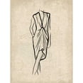 thumbnail image 3 of OnRei 19x24 Black Modern Framed Museum Art Print Titled - Canvas Dress 2, 3 of 5