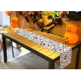 thumbnail image 2 of Nightmare Before Christmas Table Runner Jack Skellington Birthday Party Decorations Halloween Sugar Dining Room Home Kitchen Decor (White, ), 2 of 5