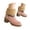 Pink, variant on Women's Mid-Calf Boots Fashion Casual Floral Embroidered Winter Warm Lined Booties Comfortable On Ankle Booties