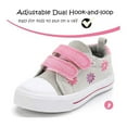 thumbnail image 3 of Bocca Kid's Walking Sneakers Gary Flower Girls Canvas Shoes Size 5, 3 of 5