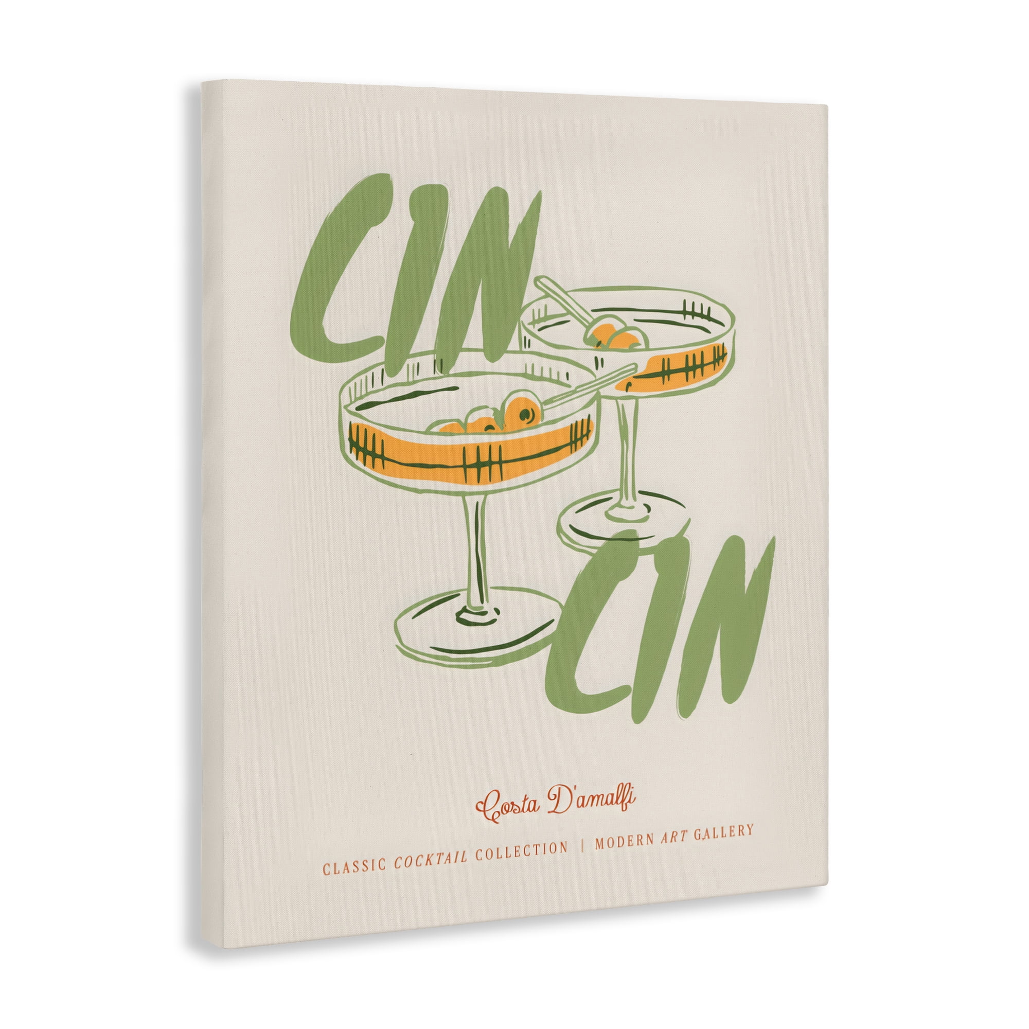 Stupell Industries Cin Cin Amalfi Cocktail Canvas Wall Art, design by The Prints Vibe