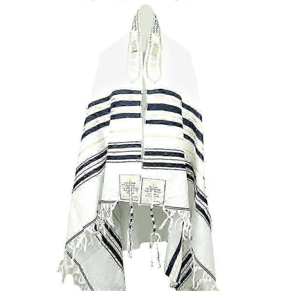 Messianic Jewish Tallit Prayer Shawl for Men & Women - 108x180cm Israel Scarf
