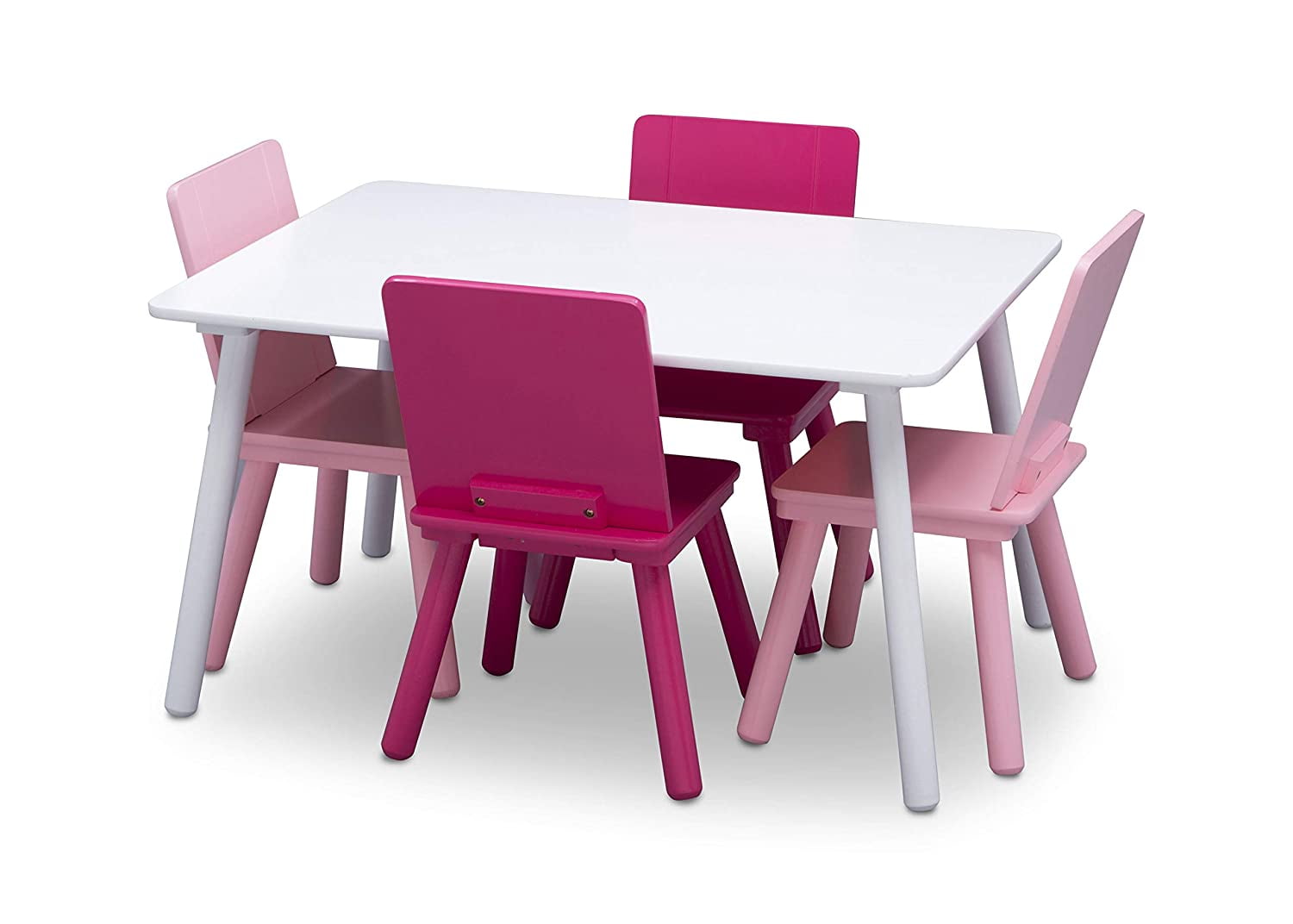Delta Children Kids Table and Chair Set (4 Chairs Included ...