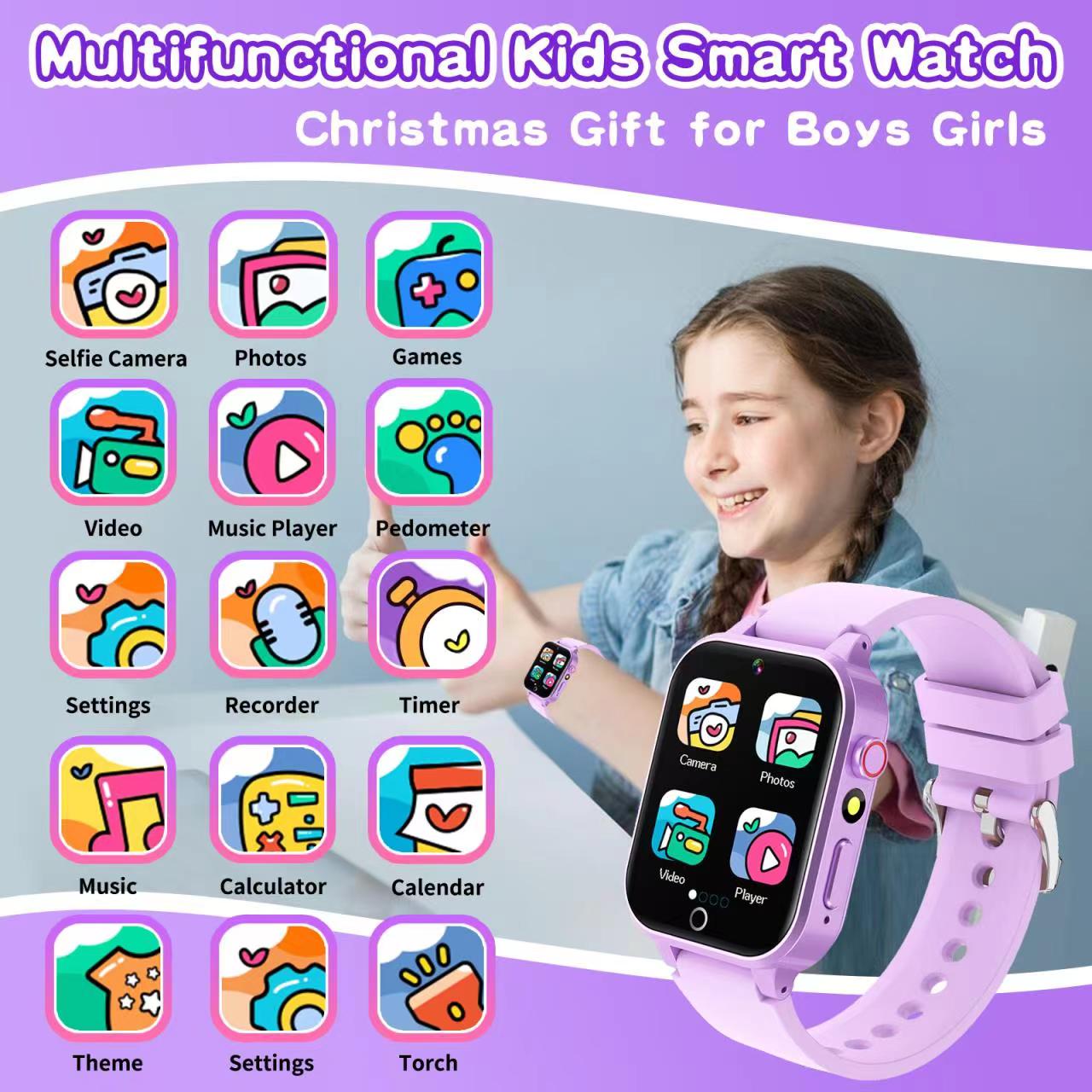 Vakzovy Kids Smart Watch 1.54" Purple photo 5