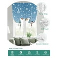thumbnail image 2 of Blue Christmas Tie Up Curtains for Windows 63 Inch Length Balloon Curtains Kitchen Adjustable Balloon Window Shade Snowman Xmas Tree Snowflake Winter Tie Up Valance Bathroom Curtain Window 42"x63", 2 of 6