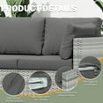 thumbnail image 3 of Pakunoda Non-Slip Latex Dot Fade Resistant Couch Cover Couch Cover set of 8, (Light Grey, Cover Only), 3 of 6